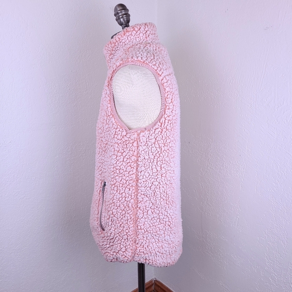 Thread & Supply Pink Zip Up Teddy Vest - Picture 4 of 14